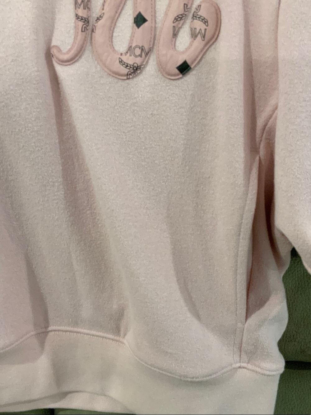 MCM Pale Pink Hooded Pullover Sweatshirt. NWT - Picture 5 of 10